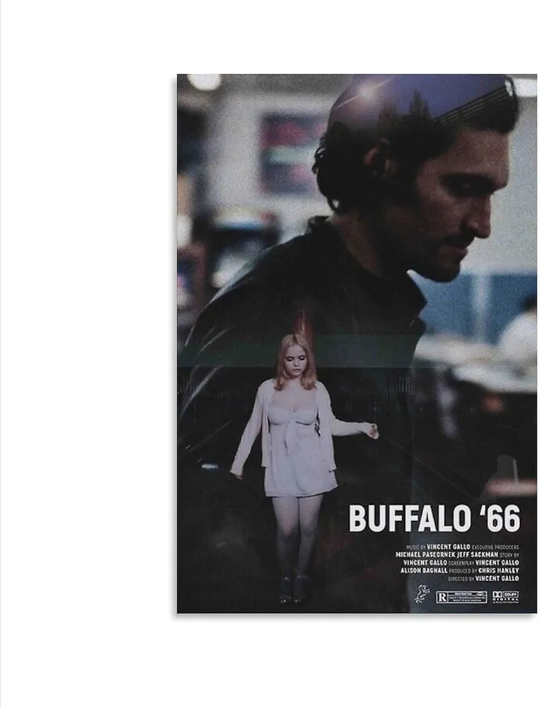 Retro Movie Poster Buffalo 66 90s Classic Love Movie Aesthetic Art Poster (55) Canvas Poster Bedroom Decor Office Room Decor Gift Unframe-style 12x18inch(30x45cm)