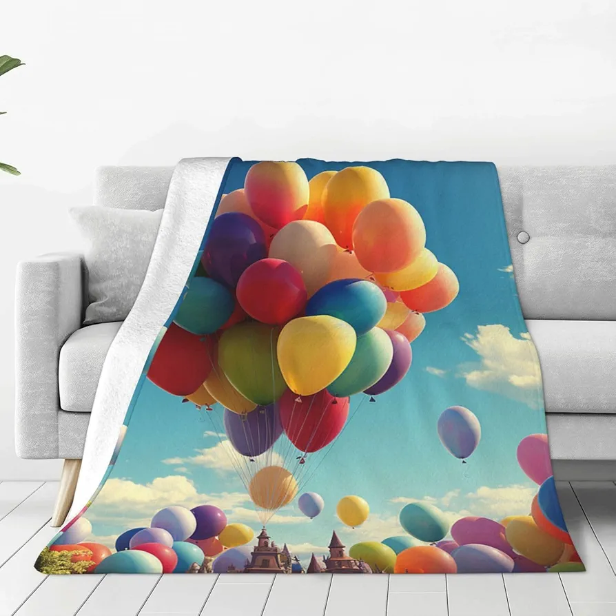 Ultra-Soft Micro Fleece Blanket Color Balloon Throw Blanket Lightweight Flannel Fuzzy Blanket Soft Cozy Air Conditioning Quilt Warm Throw Blanket All Seasons for Bed Couch Living Room Sofa 40"x30"