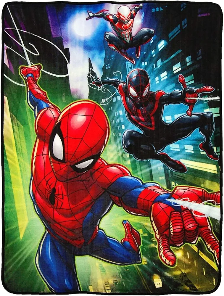 Northwest Spider-Man, Swing City Micro Raschel, 46" x 60" Throw Blanket