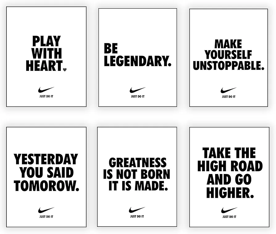 CREAARO Hypebeast Posters Unframed Motivational Slogans Poster Hypebeast Room Decor for Teen Boys Guys Men Room decor 6pcs 8x10