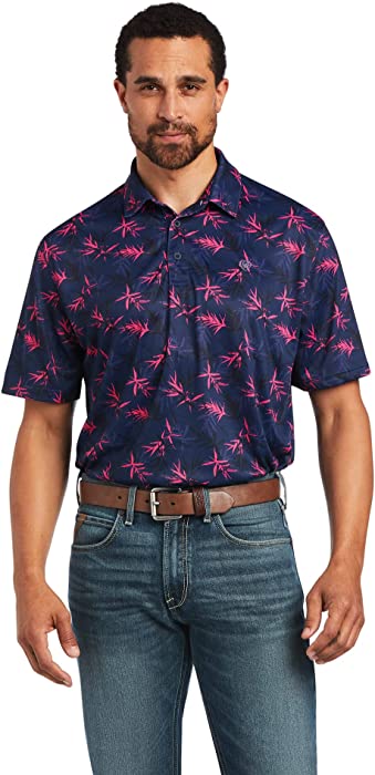 ARIAT Men's All Over Print Polo