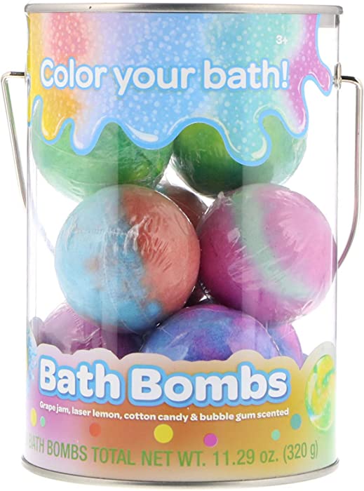 Crayola Color Your Bath Bucket Bomb, Multicolored, Lemon, 11.29 Oz, 8 Count