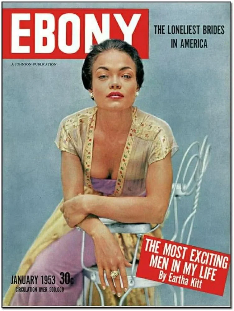 THAELY Celebrity Poster Eartha Kitt Poster Art Portrait Print Canvas Home Decor (4) Canvas Painting Posters And Prints Wall Art Pictures for Living Room Bedroom Decor 24x32inch(60x80cm) Unframe-style