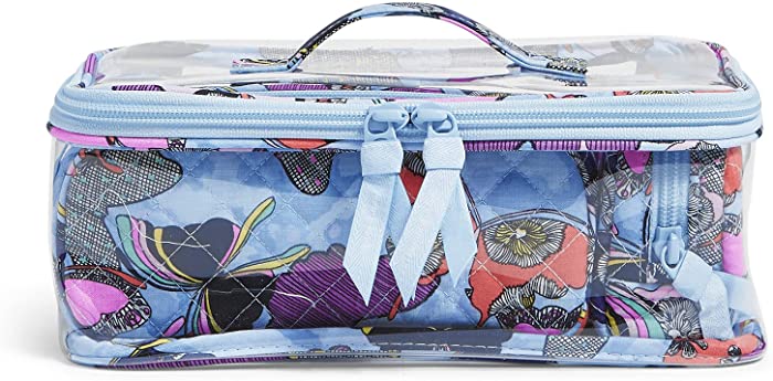 Vera Bradley Women's 4 Piece Cosmetic Makeup Organizer Bag Set