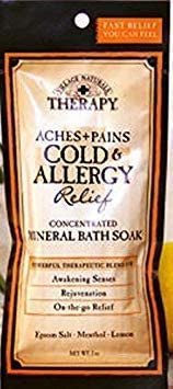 Village Naturals Therapy Cold & Allergy Relief Concentrated Mineral Bath Soak 2 oz.