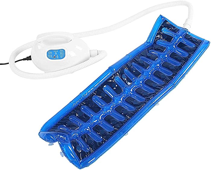 Electric Bathtub Bubble Massage Mat, Waterproof Tub Massaging Spa, Portable Full Body Bubbling Bath Thermal Massager Machine with Air Hose, Motorized Air Pump(US)