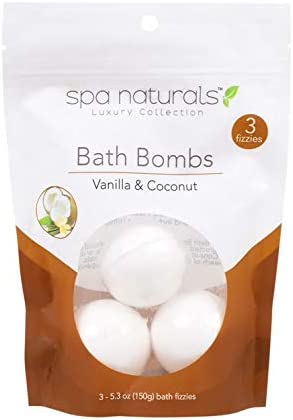 Vanilla and Coconut Bath Bombs 3 Pack Wondertrail