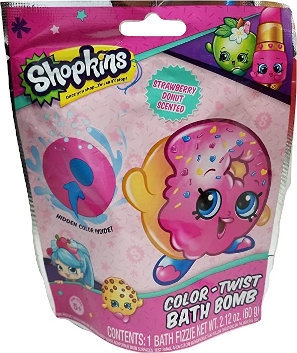 Kids Color-Twist Bath Bomb Strawberry Donut Scented