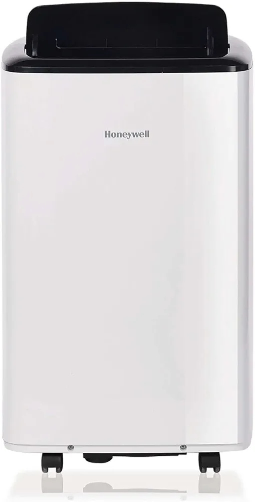 Honeywell 8,000 BTU Smart WiFi Portable Air Conditioner For Bedroom, Office, Living Room, Kitchen, 115V, Cools Up to 350 Sq. Ft. with Dehumidifier, Remote Control and Alexa Voice Control, White