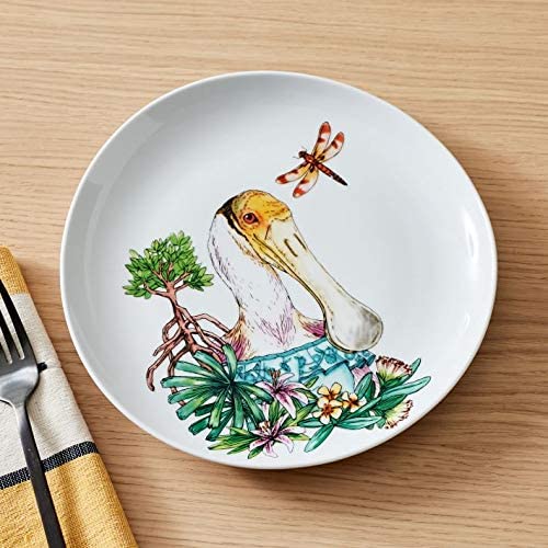 Dapper Animal Spoonbill Salad Plate Individual - Each - West Elm