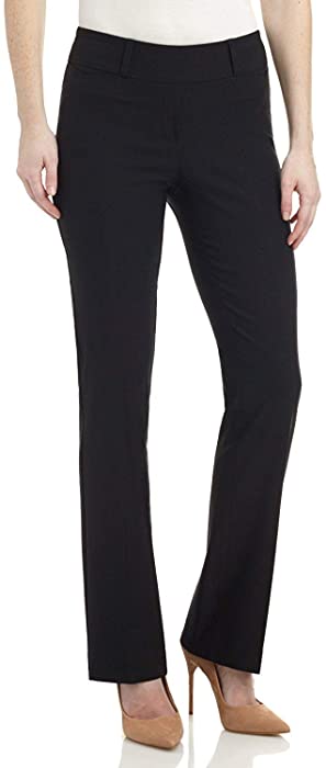 Rekucci Women's Ease in to Comfort Fit Barely Bootcut Stretch Pants