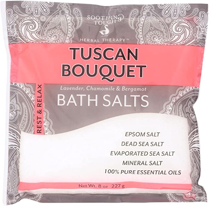 Soothing Touch 2160414 8 oz Tuscan Bouquet Bath Salts - Case of 6