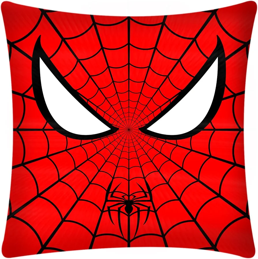 Spider Velvet Throw Pillow Covers, 18"x18" Spider Throw Pillow Covers for Sofa Bedroom Office Chair Couch Living Room Decorations