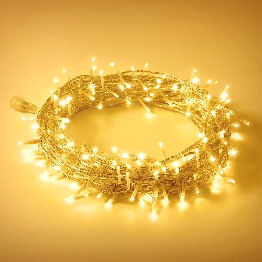 String Fairy Lights Plug in, 40FT 120LED Indoor String Lights Twinkle Fairy Lights, Outdoor Christmas Lights 8 Modes IP44 Connectable for Bedroom, Patio, Classroom