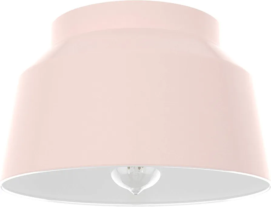 Hunter Fan Company 19172 Cranbrook Flush Mount Light, Blush Pink