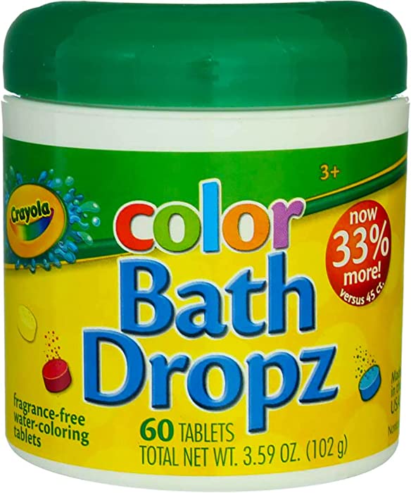 Crayola Bath Dropz 3.59 Ounces 60 Tablets (Pack of 2)