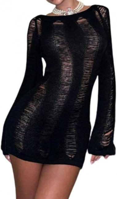 Pdxnyxx Long Sleeve Dress for Women Sexy Y2k Dress Bodycon Dresses for Women Sexy Dresses for Women