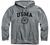 Ivysport Hooded Sweatshirt, Unisex, Cotton/Poly Blend, Heritage Logo Grey