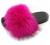 Unpafcxddyig Women Faux Fox Fur Slippers Feather Vegan Leather Open Toe Slip On Sandals