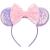 YanJie Mouse Ears Bow Headbands, Glitter Party Princess Decoration Cosplay Costume for Girls & Women