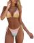 MOSHENGQI Women Sexy Brazilian Bikini 2 Piece Spaghetti Strap Top Thong Swimsuit Bathing Suit