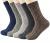 Pack of 5 Womens Winter Socks Warm Thick Knit Wool Soft Vintage Casual Crew Socks Gifts