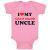 Custom Baby Bodysuit I Love My Coast Guard Uncle Funny Cotton Boy & Girl Clothes