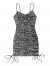 SOLY HUX Women's Spaghetti Strap Bodycon Mini Pencil Dress