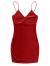 SOLY HUX Women's Spaghetti Strap Bodycon Mini Pencil Dress