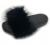 Unpafcxddyig Women Faux Fox Fur Slippers Feather Vegan Leather Open Toe Slip On Sandals