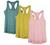 icyzone Workout Tank Tops for Women - Racerback Athletic Yoga Tops, Running Exercise Gym Shirts(Pack of 3)