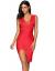 meilun Womens Deep V Neck Strappy Splitting Club Party Bandage Dress