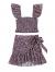 MakeMeChic Women's Two Piece Ruffle Trim Cami Crop Top and Wrap Skirt Set