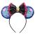 YanJie Mouse Ears Bow Headbands, Glitter Party Princess Decoration Cosplay Costume for Girls & Women