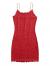 SOLY HUX Women's Spaghetti Strap Bodycon Mini Pencil Dress