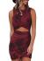 FIYOTE Women's Hollow Out Twist Bodycon Dresses Sleeveless Slim Fit Evening Dress