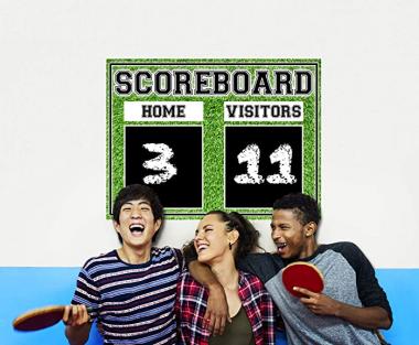 Deluxe Family Chalkboard Scoreboard (Design 4) Wall Decal