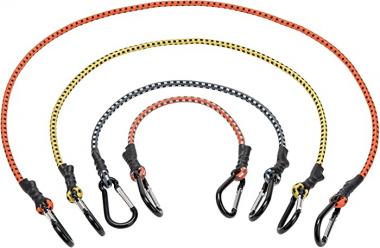 KEEPER 06300 12-Piece Carabiner Bungee Cord Assortment, 18", 24", 36", and 48"