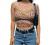 SOFIA'S CHOICE Women's Lace Patchwork Cami Summer Vintage Y2k Corset Tank Top Khaki Small