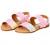 bebe Girls’ Sandal – Two Strapped Patent Leatherette Glitter Sandals (Toddler/Little Kid)