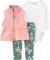 Carter's Baby Girls' 3 Piece Vest Little Jacket Set