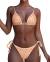 MOOSLOVER Women's Ribbed Tie Bikini Brazilian Cheeky Bottom String Swimsuit