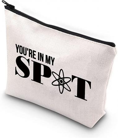 ZJXHPO Big Bang Theory Inspired Gift You're In My Spot Makeup Bag TV Show Gift Big Bang Theory Fans Gift (SPOT)