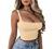 TOB Women's Sexy Summer Basic Sleeveless Stretch Outfit Crop Tank Top