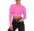 Remidoo Women's Sexy Backless Mock Neck Long Sleeve Crop Top T-Shirt