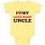 Custom Baby Bodysuit I Love My Coast Guard Uncle Funny Cotton Boy & Girl Clothes