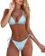 MOSHENGQI Women Sexy Brazilian Bikini 2 Piece Spaghetti Strap Top Thong Swimsuit Bathing Suit