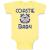 Custom Baby Bodysuit United States Coast Guard Auxiliary Coastie Baby with Flag