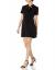 Theory Women's Short Sleeve Tie Neck Dress. Classic Crepe