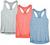 icyzone Workout Tank Tops for Women - Racerback Athletic Yoga Tops, Running Exercise Gym Shirts(Pack of 3)